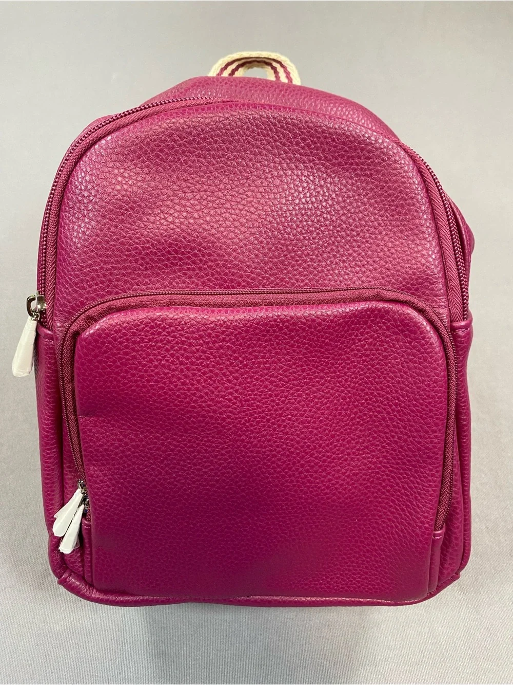Jewell by Thirty One Mini Pebbled Backpack in Fuchsia